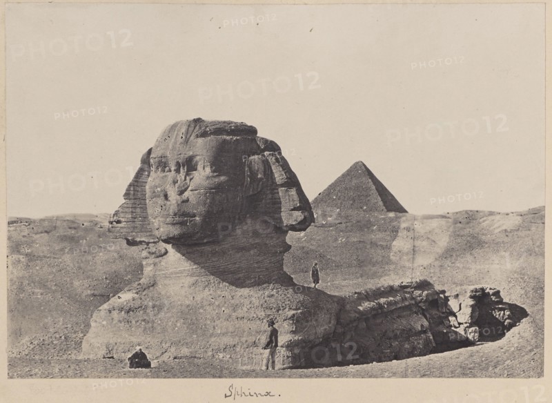Sphinx; Giza, Egypt; about 1881; Albumen silver print