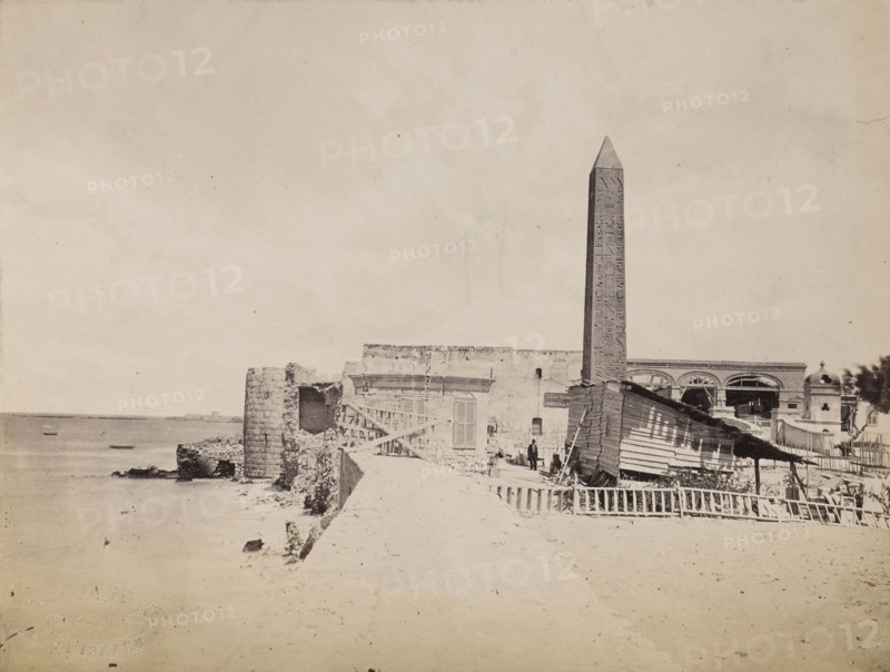 Obelisk; F. Meissner, French, active 1860s - 1870s, Alexandria, Egypt; before 1881; Albumen silver print