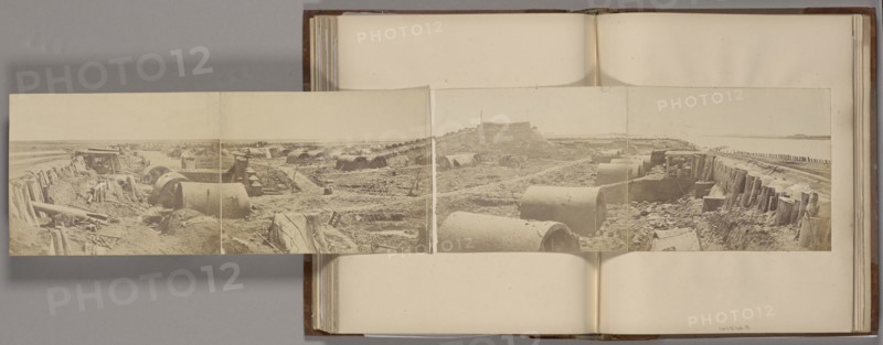 Rear of the Taku North Fort After Its Capture Showing the Retreat of the Chinese Army; Felice Beato, 1832