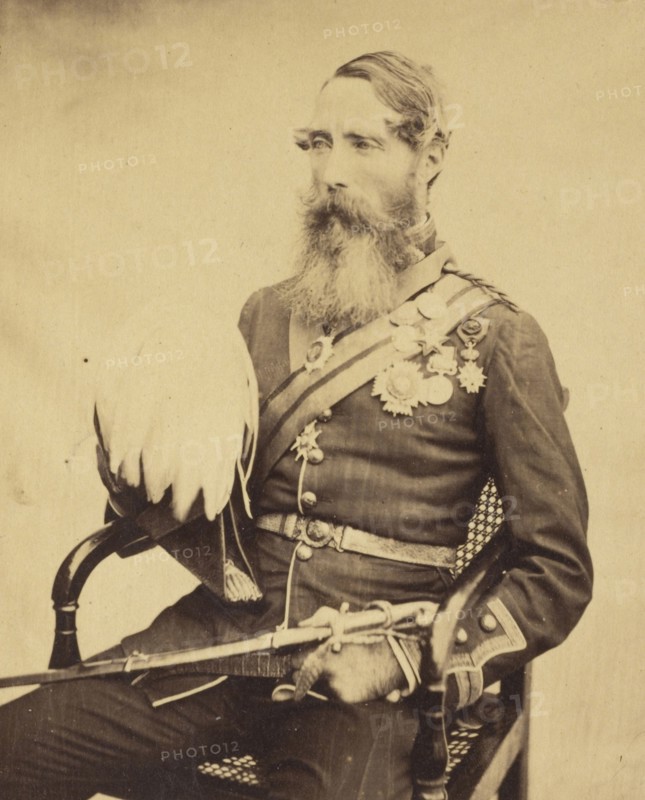 Portrait of Brigadier General Sir Charles Van Straubenzee; Felice Beato, 1832 - 1909, China; August