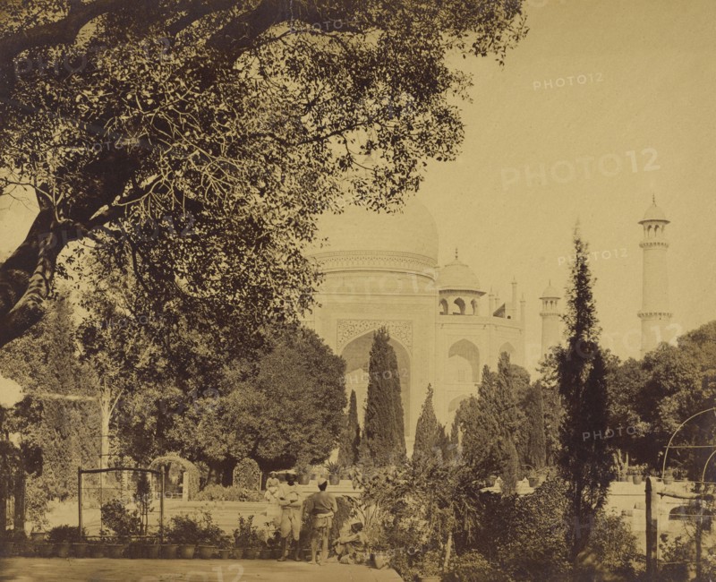 Taj Mahal; Felice Beato, 1832 - 1909, Agra, India; April 1859; Albumen silver print