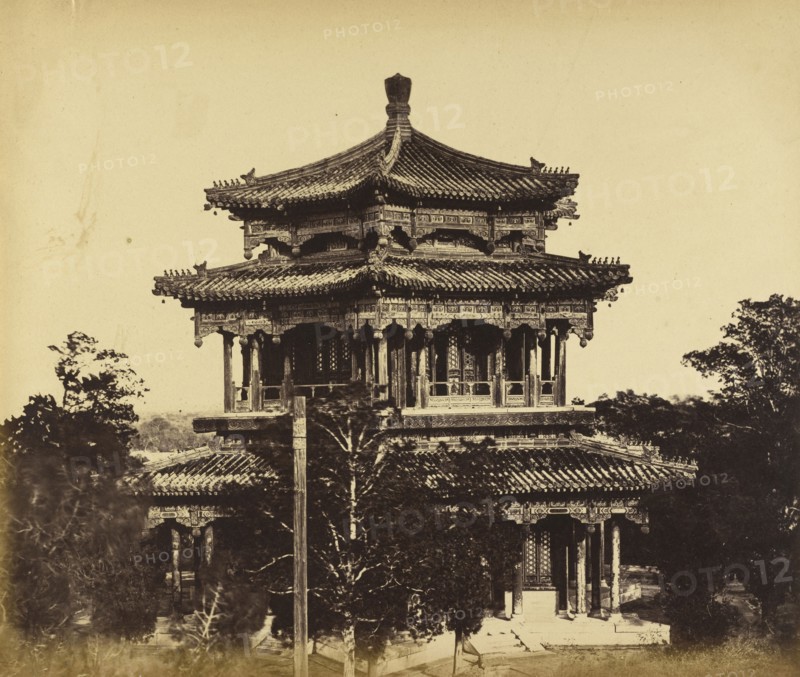 The Great Imperial Palace, Yuan Ming Yuan, Before the Burning, Pekin, October 18, 1860; Felice Beato, 1832