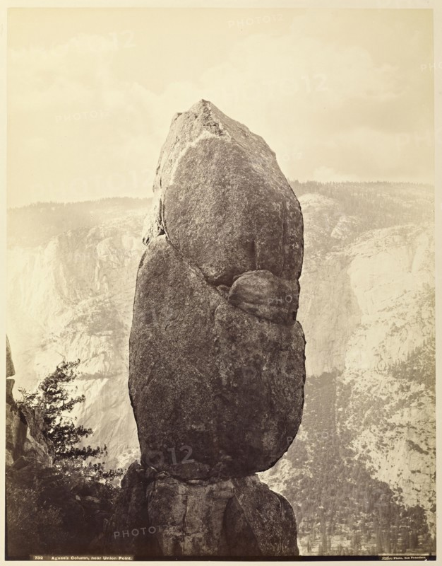 Agassiz Column, near Union Point; Carleton Watkins, American, 1829 - 1916, I.W. Taber, American, 1830 - 1912, Yosemite