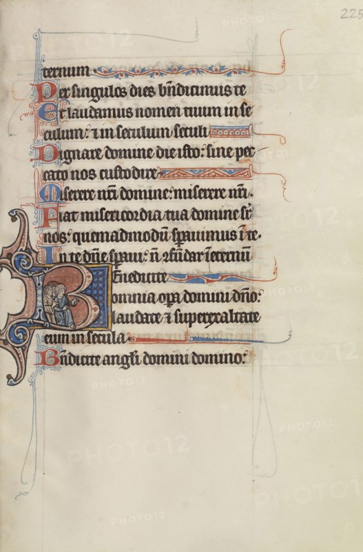 Initial B: The Three Men from the Fiery Furnace; Bute Master, Franco-Flemish, active about 1260 - 1290, Northeastern