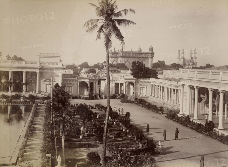The Chowmahlia Palace; Lala Deen Dayal, Indian, 1844 - 1905, India; about 1888; Gelatin silver print; 20.2 x 27.5 cm