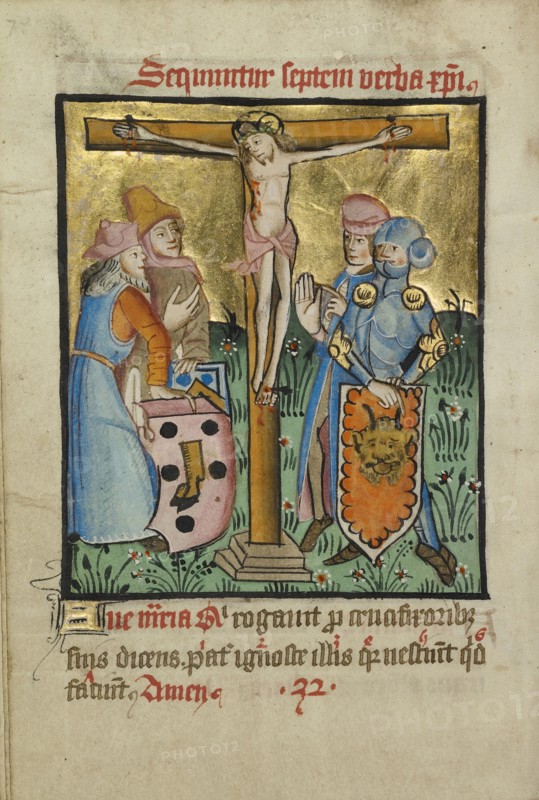 Decorated Text Page; Norfolk perhaps, written, East Anglia, England; illumination about 1190; written about 1490; Tempera