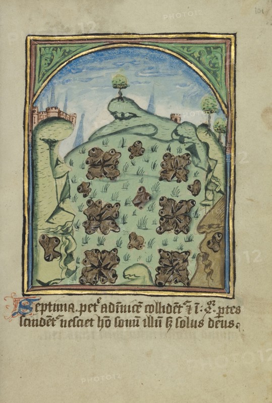 The Seventh Sign before the Day of Judgement; Norfolk perhaps, written, East Anglia, England; illumination about 1190; written