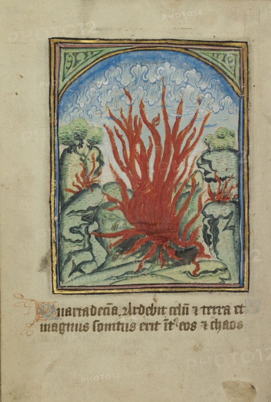 The Fourteenth Sign before the Day of Judgement; Norfolk perhaps, written, East Anglia, England; illumination about 1190