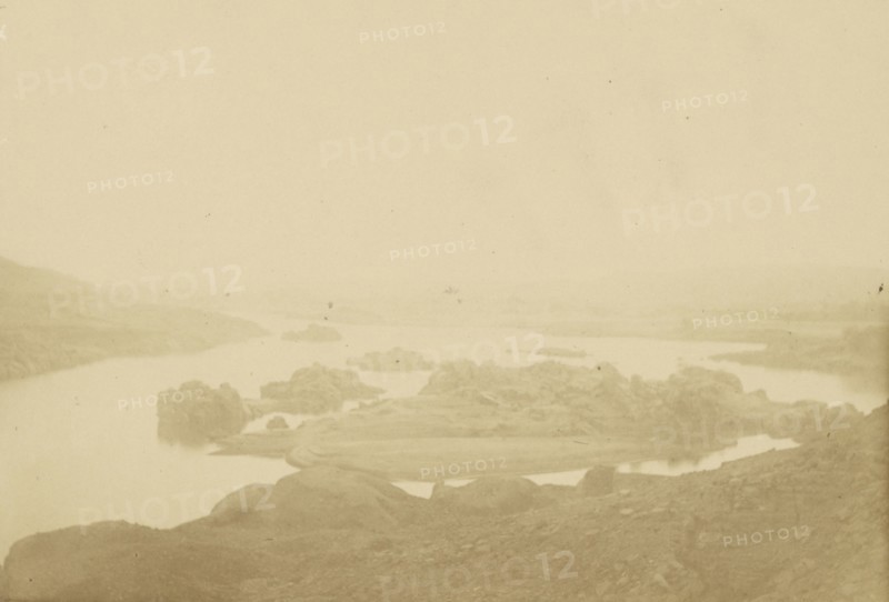 Egyptian Landscape; Théodule Devéria, French, 1831 - 1871, France; 1865; Albumen silver print