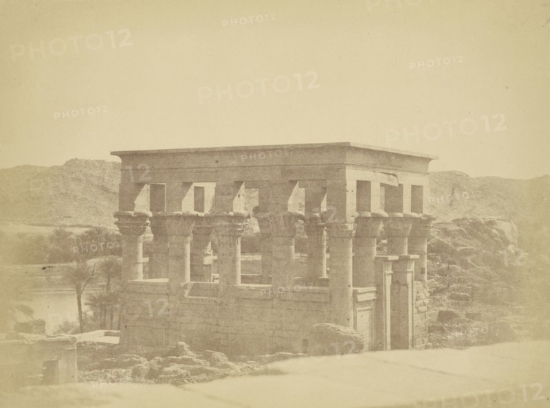 Kiosk of Trajan, Philae; Théodule Devéria, French, 1831 - 1871, France; 1859; Albumen silver print