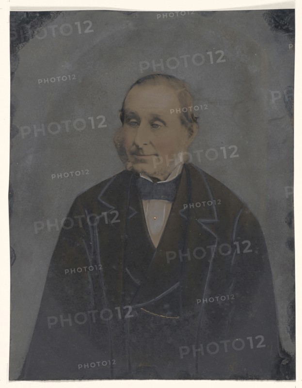 Portrait of bearded man; United States; 1860s - 1880s; Hand-colored tintype; Sheet: 21.7 × 16.8 cm, 8 9,16 × 6 5,8 in