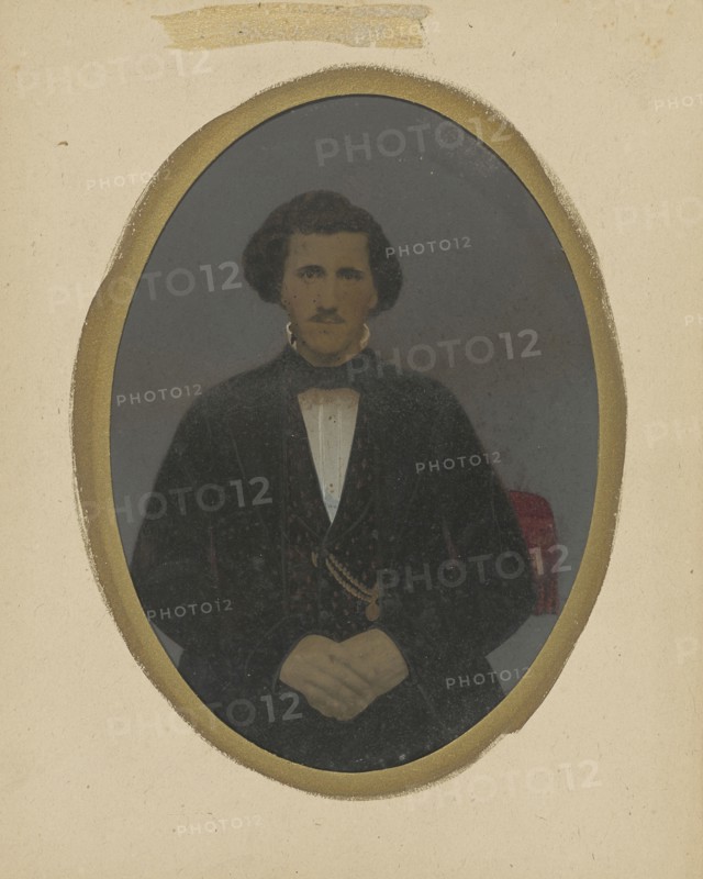 Portrait of man; United States; 1860s - 1880s; Hand-colored tintype; Sheet: 21.3 x 16 cm, 8 3,8 x 6 5,16 in