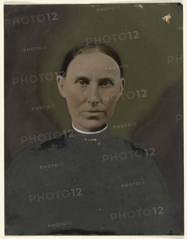 Portrait of woman; United States; 1860s - 1880s; Hand-colored tintype; Sheet: 21.3 x 16.6 cm, 8 3,8 x 6 9,16 in