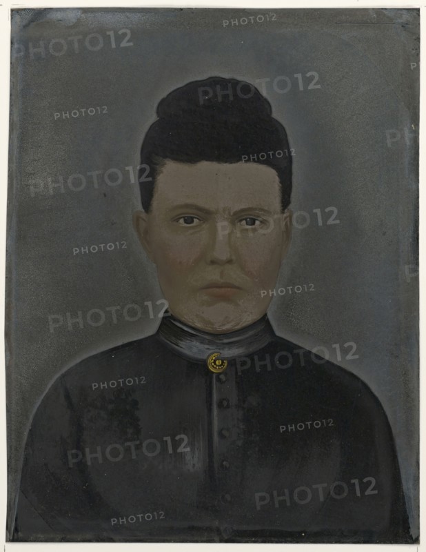 Portrait of woman; United States; 1860s - 1880s; Hand-colored tintype; Sheet: 22.8 × 17.7 cm, 9 × 6 15,16 in