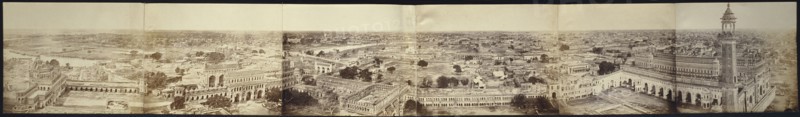 Panorama of Lucknow, Taken from the Kaiserbagh Palace; Felice Beato, 1832 - 1909, Henry Hering