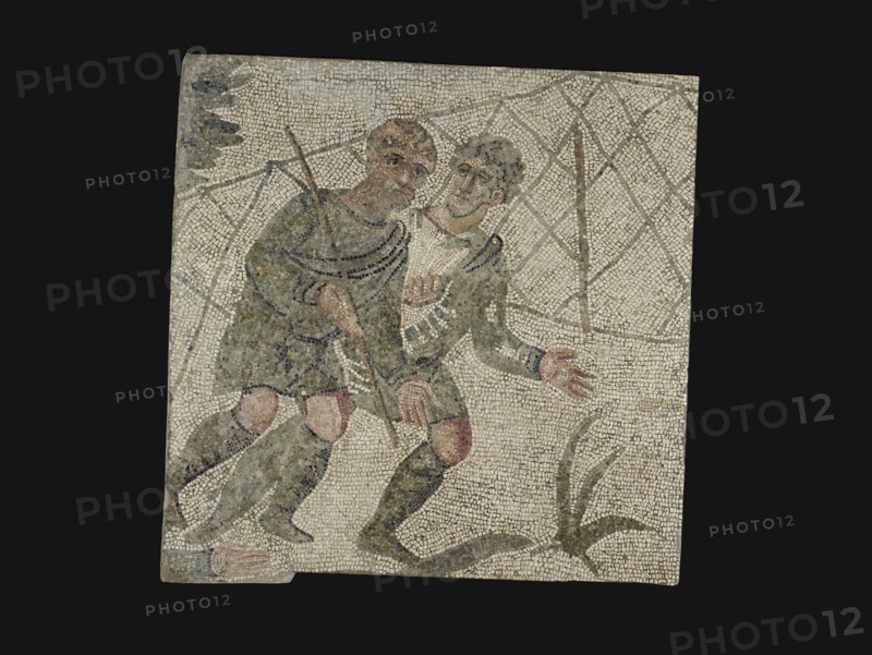 Mosaic Floor Panel; 4th century A.D; Stone tesserae; 149.2 × 151.1 × 10.2 cm, 58 3,4 × 59 1,2 × 4 in