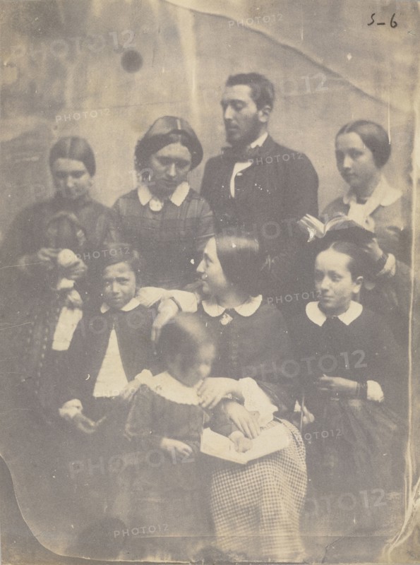 Family Portrait; Jean-Baptiste Frénet, French, 1814 - 1889, France; about 1855; Salted paper print; 22.1 x 16.5 cm