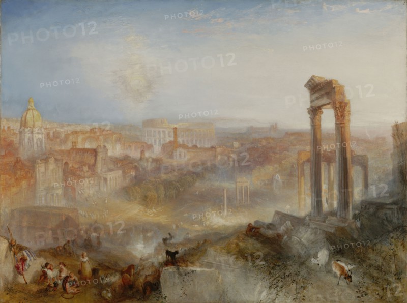 Modern Rome-Campo Vaccino; Joseph Mallord William Turner, British, 1775 - 1851, England; 1839; Oil on canvas; 91.8 × 122.6 cm