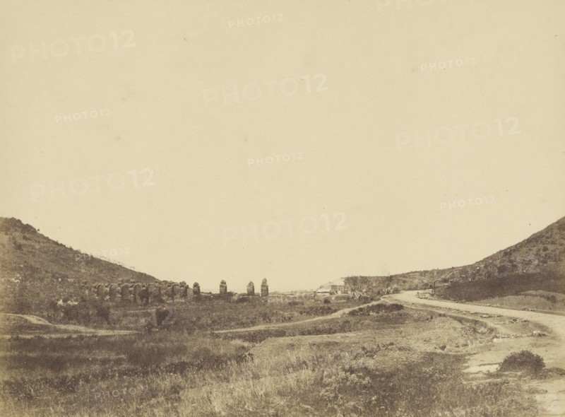Ruins of Aqueduct; John Beasly Greene, American, born France, 1832 - 1856, negative: Egypt; 1856; Salted paper print