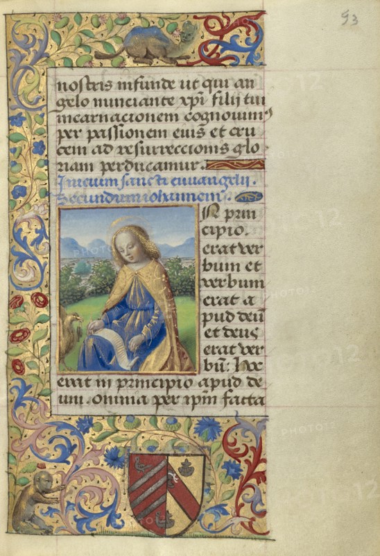 John on Patmos; Master of the Chronique scandaleuse, French, active about 1493 - 1510, Paris, France; about 1500; Tempera