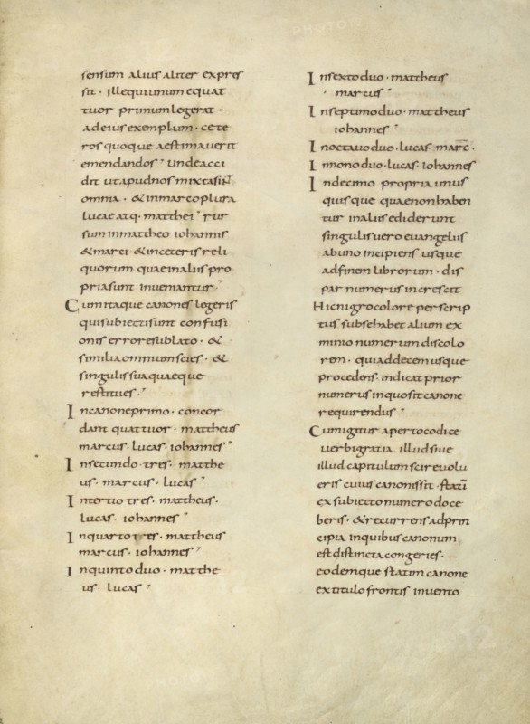 Text Page; Lorsch, Germany; about 826 - 838; Tempera colors on parchment; Leaf: Leaf: 31.6 x 24 cm, 12 7,16 x 9 7,16 in