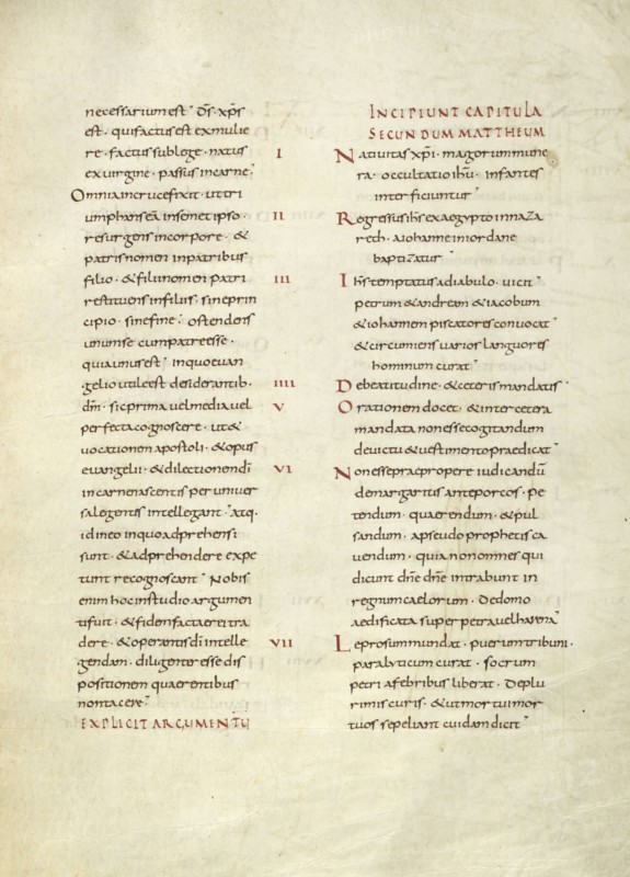 Text Page; Lorsch, Germany; about 826 - 838; Tempera colors on parchment; Leaf: Leaf: 31.6 x 24 cm, 12 7,16 x 9 7,16 in