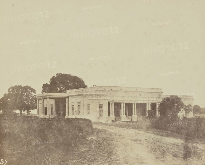 Bénarès, hotel anglais, Spécimen du habitation anglaise au Bengale; Baron Alexis de La Grange, French, 1825 - 1917, France