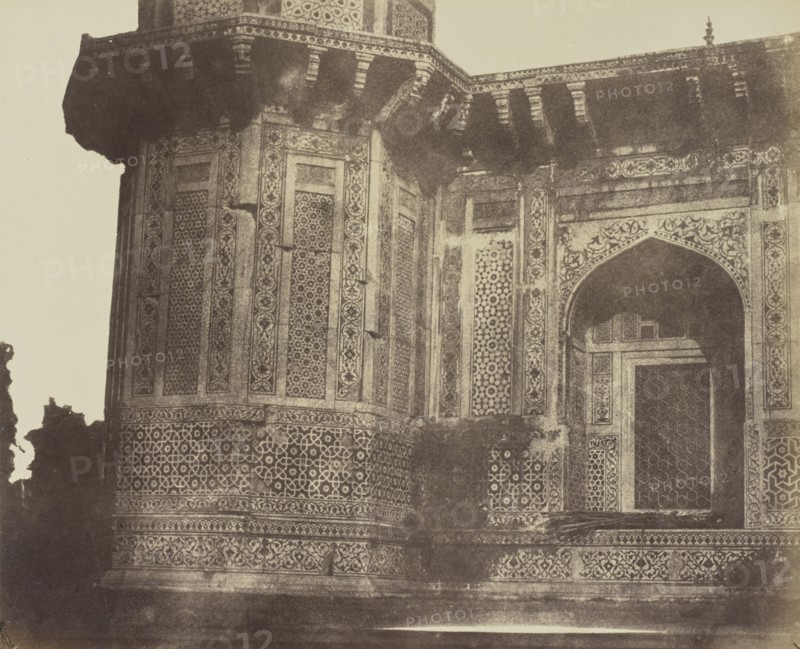 Agra, Détails du Tombeau précédent; Baron Alexis de La Grange, French, 1825 - 1917, France; negative 1849 - 1851; print 1851