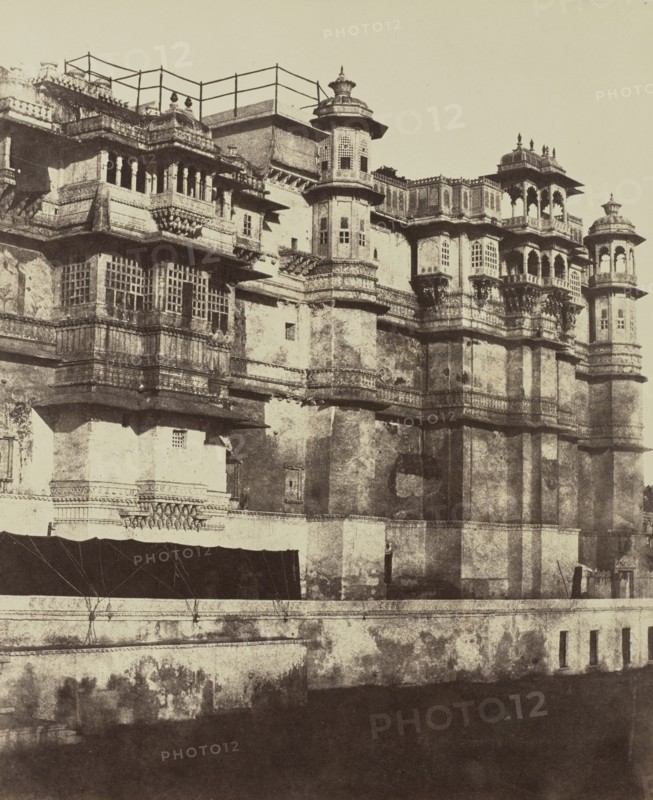 Odeypour. Palais du Ranah, ou souverain; Baron Alexis de La Grange, French, 1825 - 1917, France; negative 1849 - 1851; print