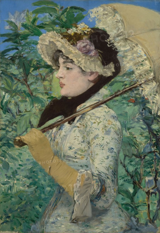 Jeanne, Spring, Édouard Manet, French, 1832 - 1883, France; 1881; Oil on canvas; 74 × 51.5 cm, 29 1,8 × 20 1,4 in