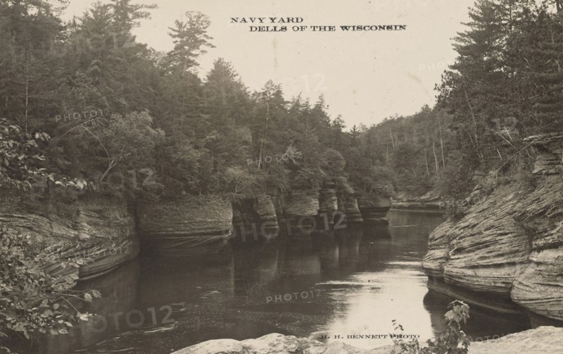 Navy Yard Dells of the Wisconsin; Henry Hamilton Bennett, American, born Canada, 1843 - 1908, Kilbourn, Wisconsin, America, USA