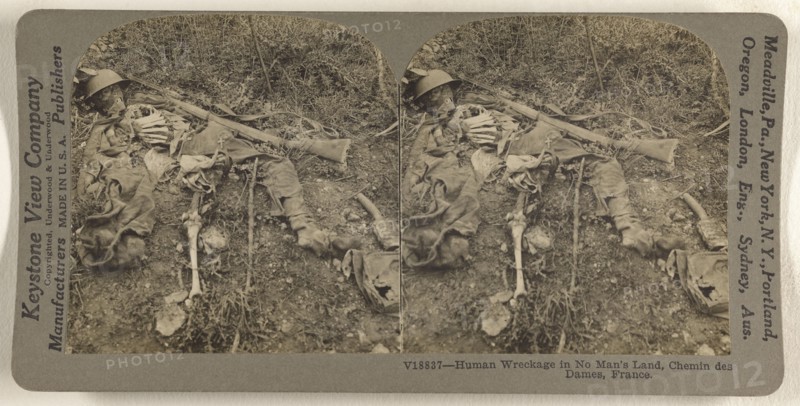 Human Wreckage in No Man's Land, Chemin des Dames, France