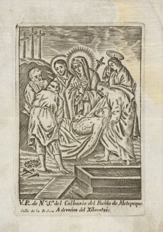 Nuestra Señora del Calbario, Collection of Mexican religious engravings, Our Lady of Calvary