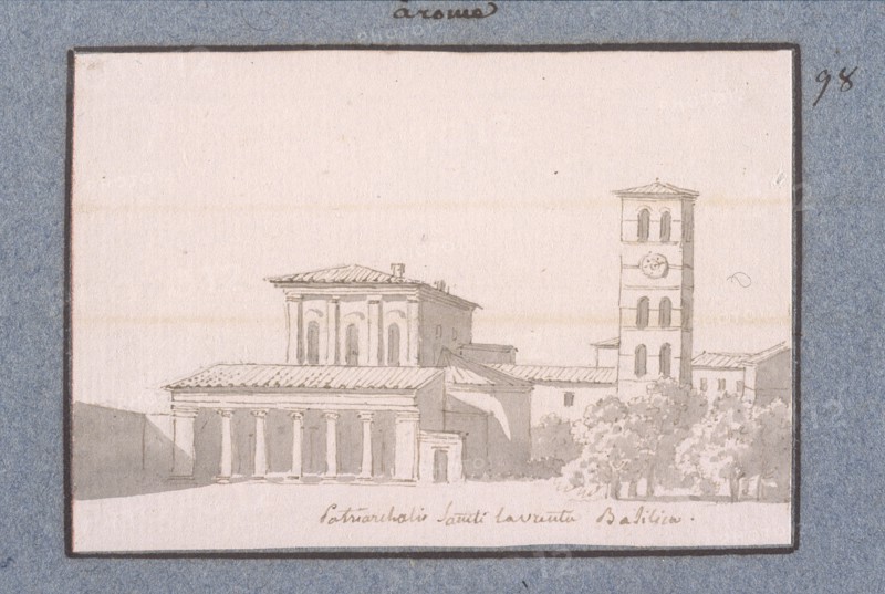 Sotriarchalio Sancti Laurenta Basilica, Dessins, Castellan, A. L., Antoine Laurent, 1772-1838, Pencil, ink and wash on paper