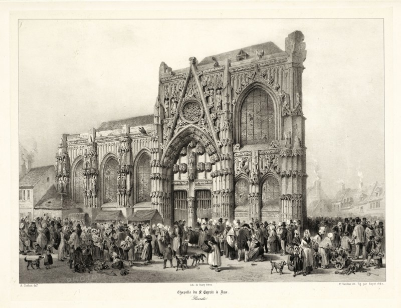 Picardie, Chapelle du St. Esprit à Rue, Picardie, Voyages pittoresques et romantiques dans l'ancienne France, Bayot, Adolphe