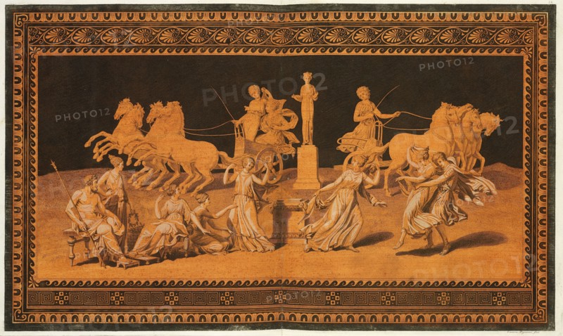 Hancarville's improved version of the shoulder scene on the Meidias hydria, Antiquités étrusques, grecques, et romaines tirées