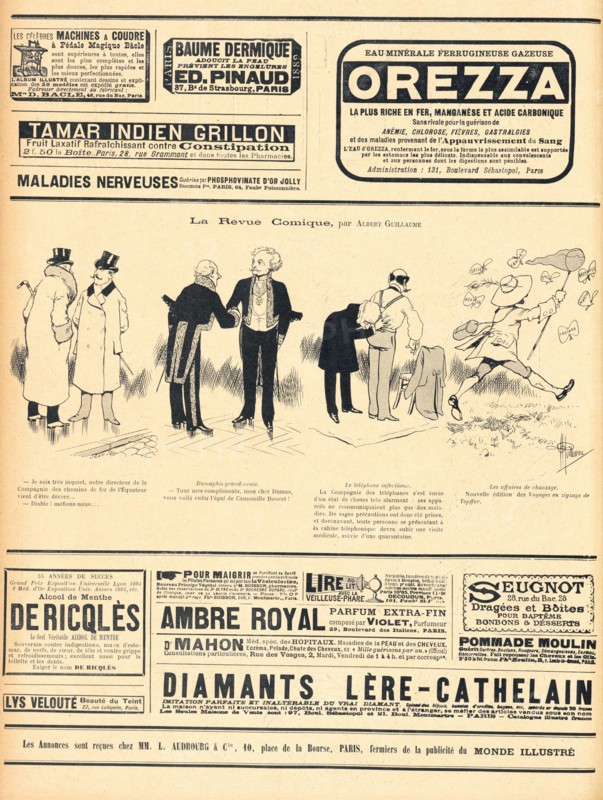 La revue comique, Guillaume, Albert, 1873-1942, Photomechanical process, 1895, Inside front cover