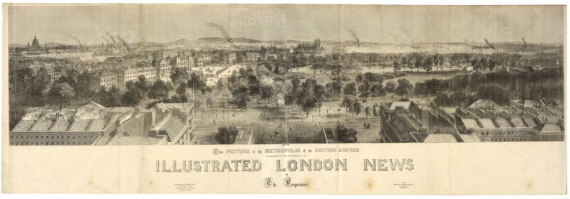 This picture of the metropolis of the British Empire is presented to the subscribers of The illustrated London news