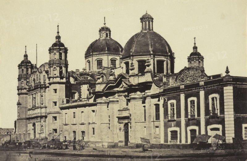 Catedral de Guadalupe, Views of Mexico City and environs, Charnay, Désiré, 1828-1915, Albumen, 1858, Title from caption written
