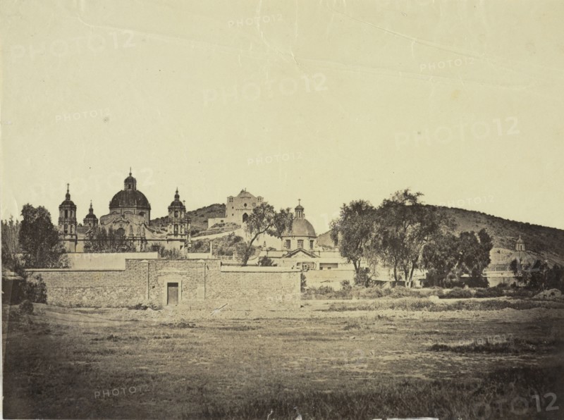 Villa de Guadalupe, Views of Mexico City and environs, Charnay, Désiré, 1828-1915, Albumen, 1858, Title from caption written