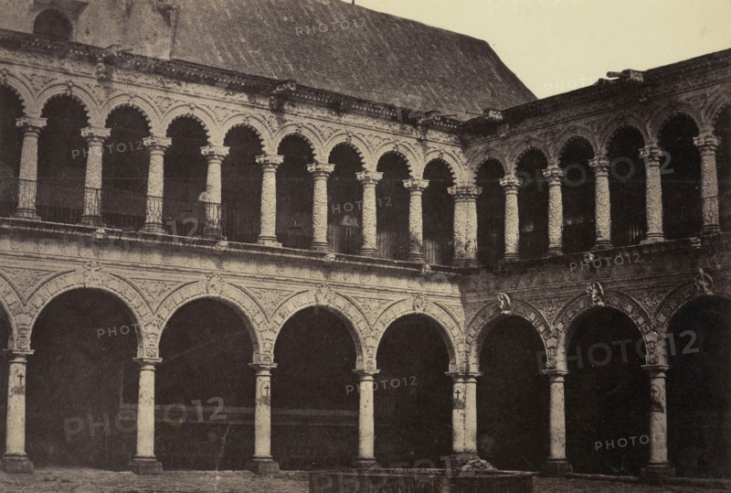 Claustro de la Merced, Views of Mexico City and environs, Charnay, Désiré, 1828-1915, Albumen, 1858, Title from caption written