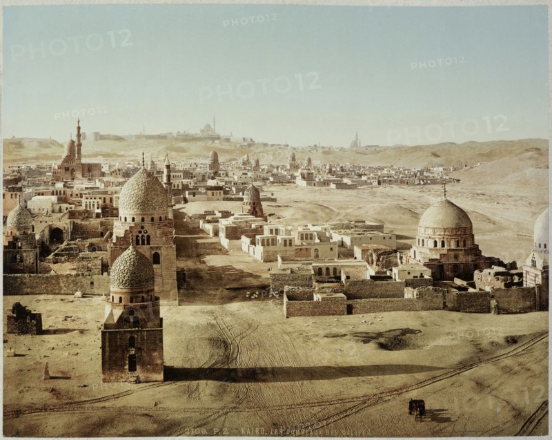 View of the Tombs of the Caliphs, Cairo, Egypt 1906, Travel albums from Paul Fleury's trips to the Middle East