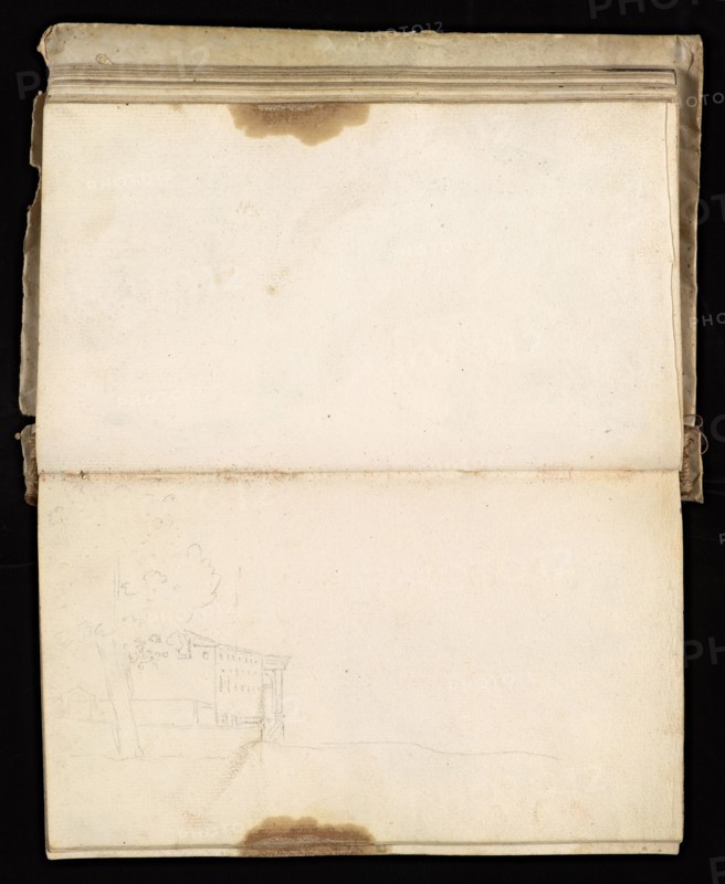 Glama-Stroberle, Joaõ, 1708-1792, pencil, ink, chalk, wash, 1741, Sketchbook II of III dated 14 February 1741