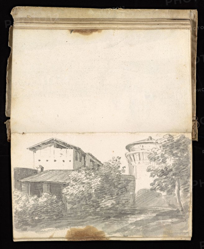Glama-Stroberle, Joaõ, 1708-1792, pencil, ink, chalk, wash, 1741, Sketchbook II of III dated 14 February 1741