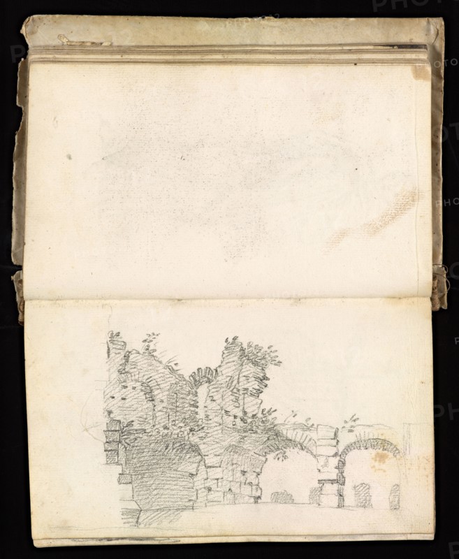 Glama-Stroberle, Joaõ, 1708-1792, pencil, ink, chalk, wash, 1741, Sketchbook II of III dated 14 February 1741