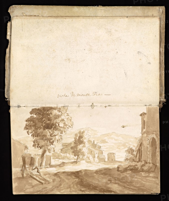 Glama-Stroberle, Joaõ, 1708-1792, pencil, ink, chalk, wash, 1741, Sketchbook II of III dated 14 February 1741