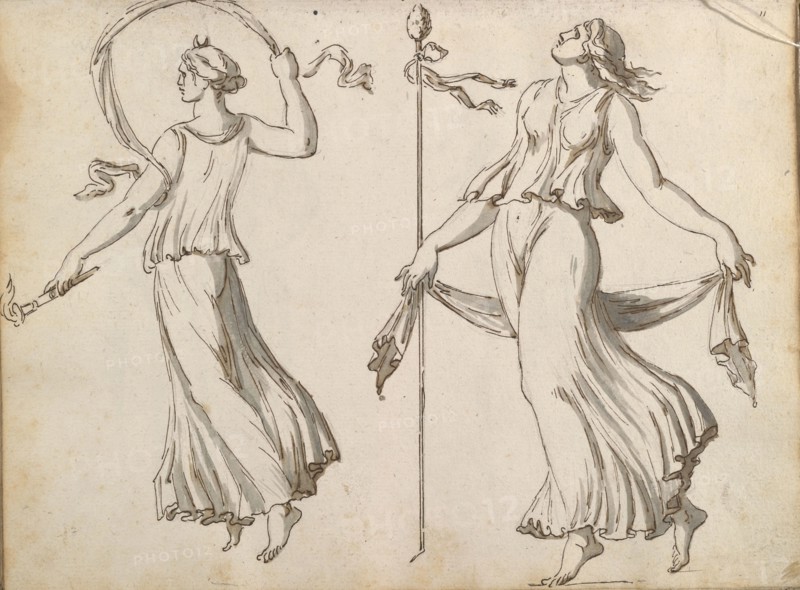 Sketchbook of Roman antiquities, Dupasquier, Antoine-Léonard, 1748?-1832, pen and ink, pencil, wash, 1779, Drawings