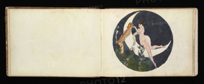 Sketchbook with manuscript notes Félix Bracquemond, Bracquemond, Félix, 1833-1914, pencil, pen, ink, and watercolor, ca. 1868