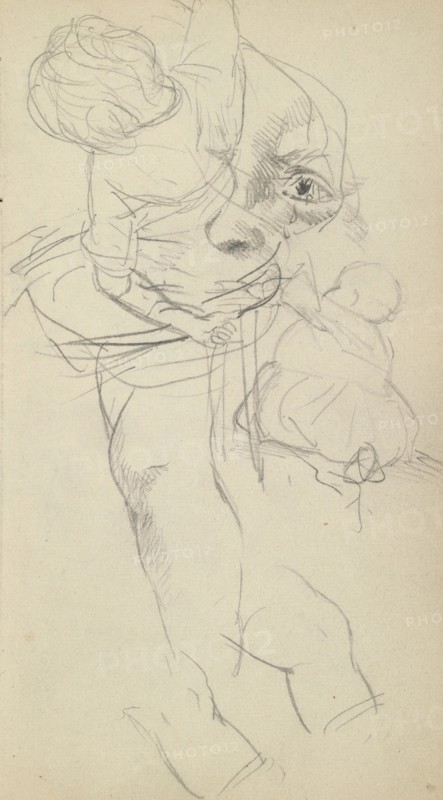 Sketchbook of Adolph Menzel, Menzel, Adolph, 1815-1905, pencil on paper, 1863, German painter