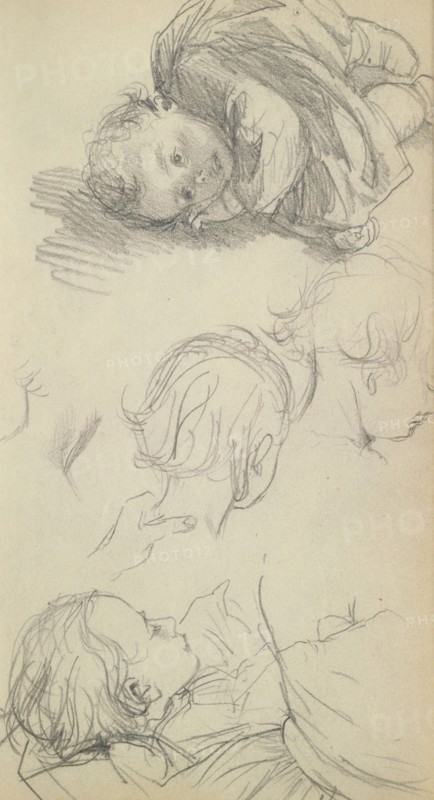 Sketchbook of Adolph Menzel, Menzel, Adolph, 1815-1905, pencil on paper, 1863, German painter